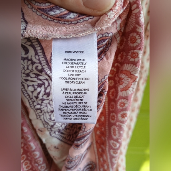 Beach Lunch Lounge Paisley Sleeveless Maxi Dress Lightweight Viscose Size Small - Picture 8 of 8